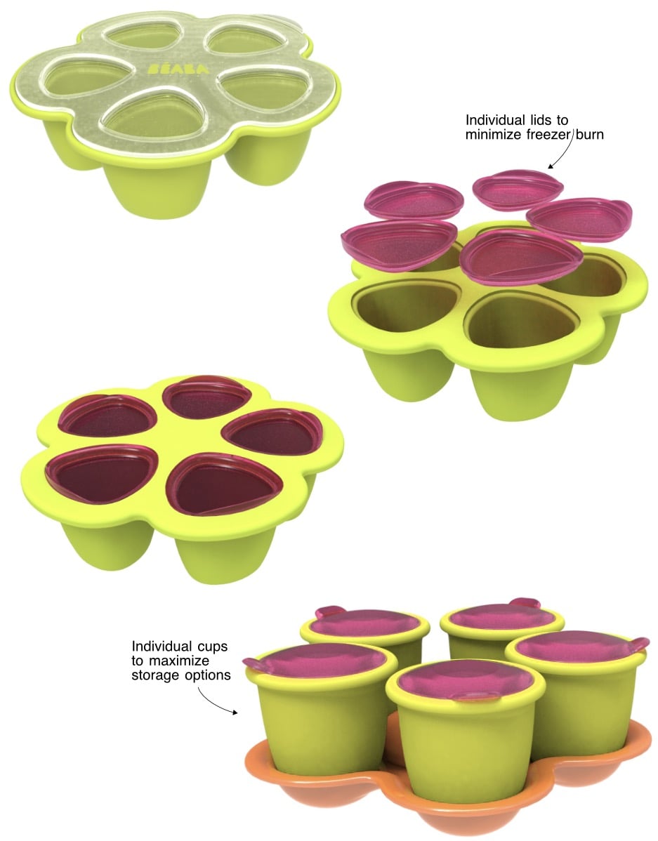 Béaba Multiportion Freezer Tray.03 Béaba Multiportion Freezer Tray by Studio Redeye