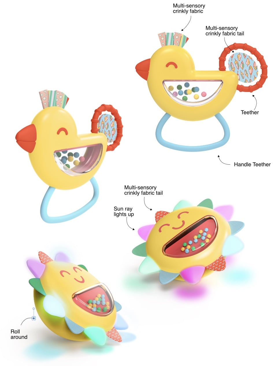 WinFun Bird Activity Teether.01 WinFun Bird Activity Teether