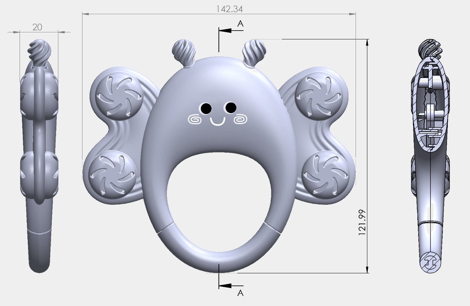 Manhattan Toy Butterfly Tamborine by Studio RedEye