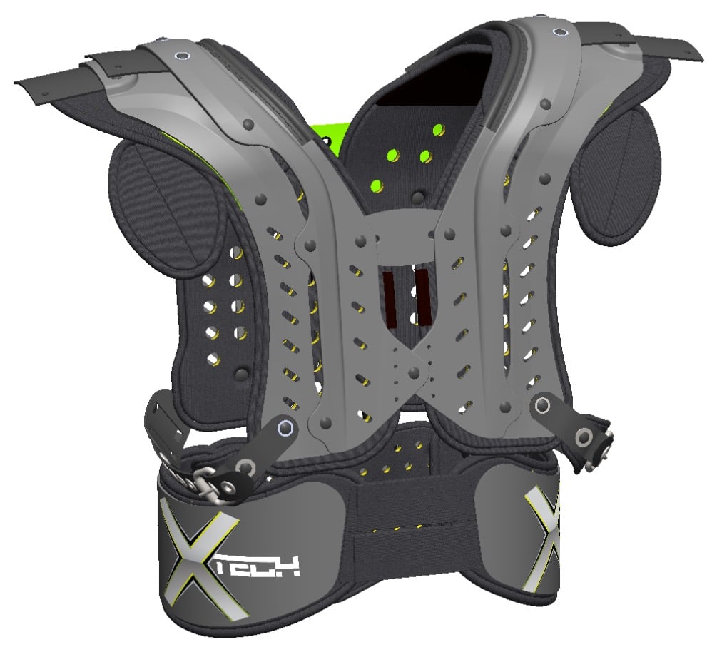 XTECH X2 Shoulder Pads.07 XTECH X2 football shoulder pads by Studio RedEye