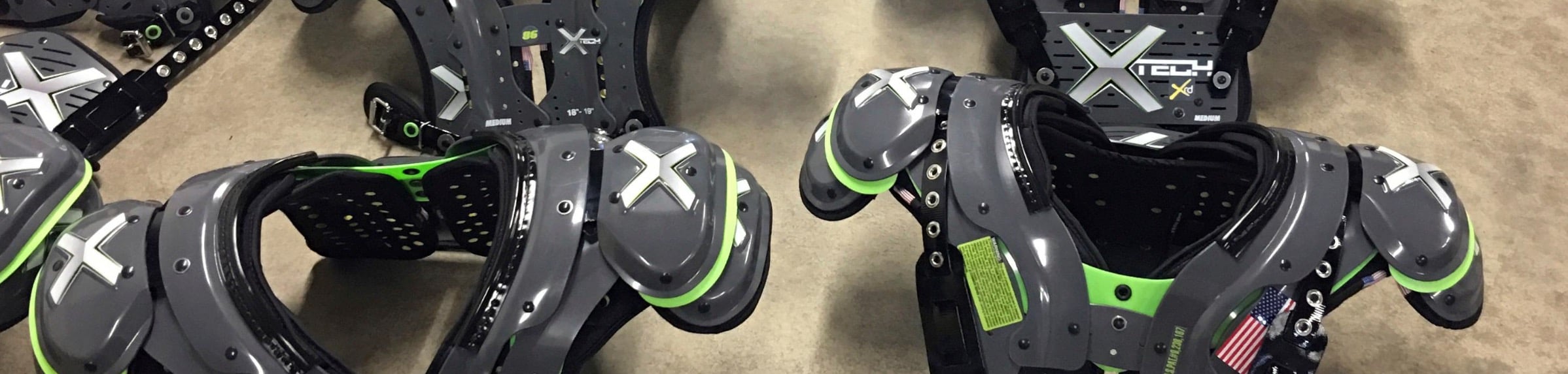 XTECH X2 Shoulder Pads.08 XTECH X2 football shoulder pads by Studio RedEye
